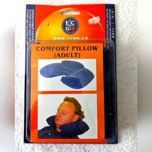🫶🏼Vintage Inflatable Travel Pillow w/Storage Pouch NWOT